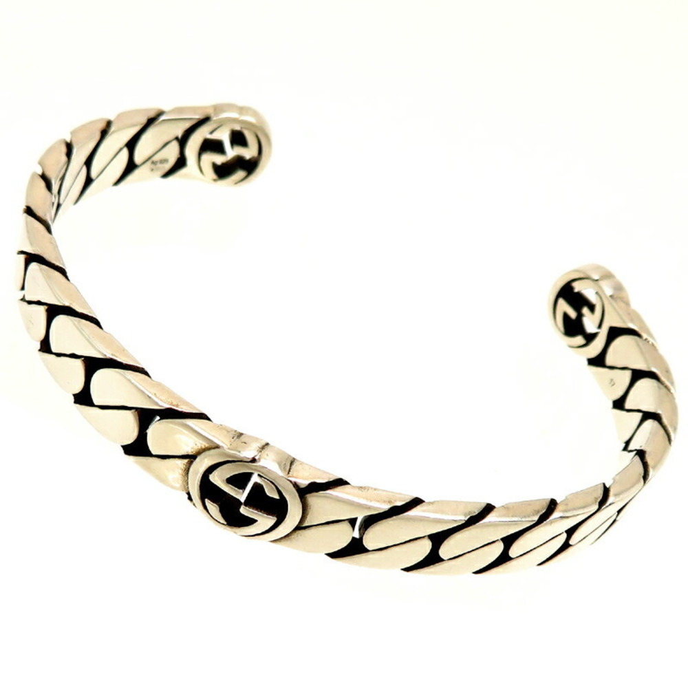 Gucci Interlocking Gg Bangle Silver - image 1